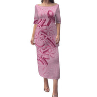 Aotearoa Maori Puletasi Pink Fern Ribbons - Polynesian Pride