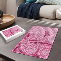 Aotearoa Maori Puzzle Pink Fern Ribbons - Polynesian Pride