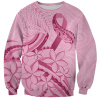 Aotearoa Maori Sweatshirt Pink Fern Ribbons - Polynesian Pride