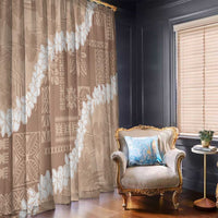 Hawaii Aloha Window Curtain Beige Quilt Patch Work Mix Plumeria Lei