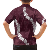 Hawaii Aloha Family Matching Off Shoulder Maxi Dress and Hawaiian Shirt Champange Quilt Patch Work Mix Plumeria Lei