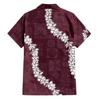 Hawaii Aloha Family Matching Tank Maxi Dress and Hawaiian Shirt Champange Quilt Patch Work Mix Plumeria Lei