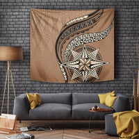 Tonga Ngatu Tapestry Tokelau Classic Motifs LT7 Brown - Polynesian Pride