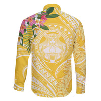 Aloha Hawaii Oahu Family Matching Off The Shoulder Long Sleeve Dress and Hawaiian Shirt Wahine with Ilima Lei