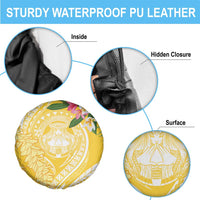 Aloha Hawaii Oahu Spare Tire Cover Wahine with Ilima Lei LT7 - Polynesian Pride