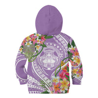 Aloha Hawaii Kauai Kid Hoodie Frangipani Mix Mokihana Lei