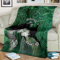 New Zealand Aroha Koe Mama Blanket Maori Hongi - Pounamu LT7 - Polynesian Pride
