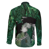 New Zealand Aroha Koe Mama Family Matching Mermaid Dress and Hawaiian Shirt Maori Hongi - Pounamu