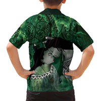 New Zealand Aroha Koe Mama Family Matching Summer Maxi Dress and Hawaiian Shirt Maori Hongi - Pounamu LT7 - Polynesian Pride