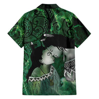 New Zealand Aroha Koe Mama Family Matching Summer Maxi Dress and Hawaiian Shirt Maori Hongi - Pounamu LT7 - Polynesian Pride