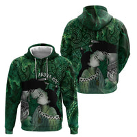 New Zealand Aroha Koe Mama Hoodie Maori Hongi - Pounamu