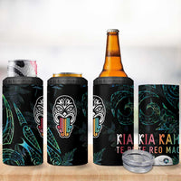 Kia Hara Te reo Maori 4 in 1 Can Cooler Tumbler Manaia Moko Mix Paua Shell