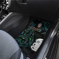 Kia Hara Te reo Maori Car Mats Manaia Moko Mix Paua Shell