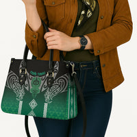 Aotearoa Maori Iwi Heritage Leather Bag Ngai Tahu Pounamu Green LT7 - Polynesian Pride