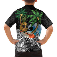 Tropical Christmas Polynesian Family Matching Long Sleeve Bodycon Dress and Hawaiian Shirt Funny Surfing Pineapple LT7 - Polynesian Pride