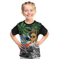 Tropical Christmas Polynesian Kid T Shirt Funny Surfing Pineapple