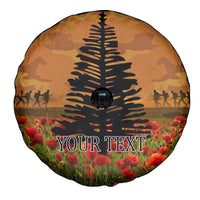 Norfolk Island ANZAC Day Personalised Spare Tire Cover with Poppy Field LT9 - Polynesian Pride