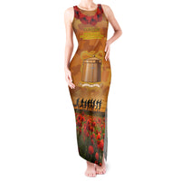 Tokelau ANZAC Day Personalised Tank Maxi Dress with Poppy Field LT9 Women Art - Polynesian Pride