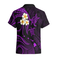 Polynesian Hawaii Hawaiian Shirt Niihau Islands with Pacific Plumeria Purple Vibe LT9 - Polynesian Pride