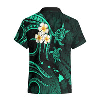 Polynesian Hawaii Hawaiian Shirt Niihau Islands with Pacific Plumeria Turquoise Vibe LT9 - Polynesian Pride