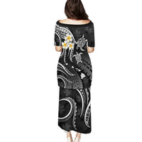 Polynesian Hawaii Puletasi Molokai Islands with Pacific Plumeria White Vibe LT9 - Polynesian Pride