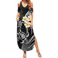 Polynesian Hawaii Summer Maxi Dress Lanai Islands with Pacific Plumeria White Vibe LT9 Women White - Polynesian Pride