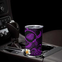 Hawaii Kauai Islands Pacific Plumeria Tumbler Cup Purple Polynesian Tattoo