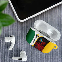 Personalised PNG Hela Province AirPods Case Bird of Paradise Tattoo Flag Motif LT9 - Polynesian Pride