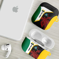 Personalised PNG Hela Province AirPods Case Bird of Paradise Tattoo Flag Motif LT9 - Polynesian Pride