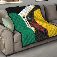 Personalised PNG Hela Province Quilt Bird of Paradise Tattoo Flag Motif - Polynesian Pride