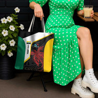 Personalised PNG Hela Province Tote Bag Bird of Paradise Tattoo Flag Motif - Polynesian Pride