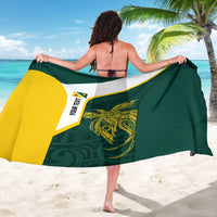 Personalised PNG Jiwaka Province Sarong Bird of Paradise Tattoo Flag Motif - Polynesian Pride