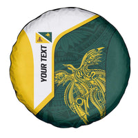 Personalised PNG Jiwaka Province Spare Tire Cover Bird of Paradise Tattoo Flag Motif - Polynesian Pride