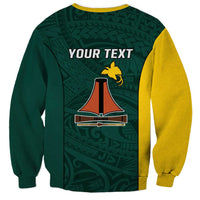 Personalised PNG Jiwaka Province Sweatshirt Bird of Paradise Tattoo Flag Motif - Polynesian Pride