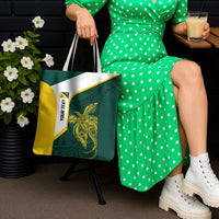 Personalised PNG Jiwaka Province Tote Bag Bird of Paradise Tattoo Flag Motif - Polynesian Pride