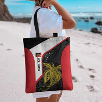 Personalised PNG Sandaun Province Tote Bag Bird of Paradise Tattoo Flag Motif - Polynesian Pride
