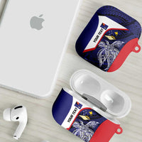 Personalised PNG West New Britain Province AirPods Case Bird of Paradise Tattoo Flag Motif LT9 - Polynesian Pride