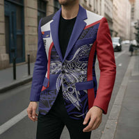 Personalised PNG West New Britain Province Blazer Bird of Paradise Tattoo Flag Motif - Polynesian Pride