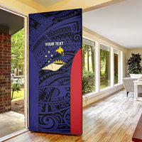 Personalised PNG West New Britain Province Door Cover Bird of Paradise Tattoo Flag Motif - Polynesian Pride
