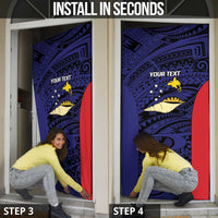 Personalised PNG West New Britain Province Door Cover Bird of Paradise Tattoo Flag Motif - Polynesian Pride