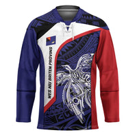 Personalised PNG West New Britain Province Hockey Jersey Bird of Paradise Tattoo Flag Motif LT9 Unisex Blue - Polynesian Pride