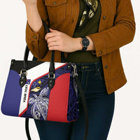 Personalised PNG West New Britain Province Leather Bag Bird of Paradise Tattoo Flag Motif - Polynesian Pride