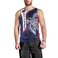 Personalised PNG West New Britain Province Men Tank Top Bird of Paradise Tattoo Flag Motif LT9 - Polynesian Pride