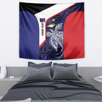 Personalised PNG West New Britain Province Tapestry Bird of Paradise Tattoo Flag Motif - Polynesian Pride