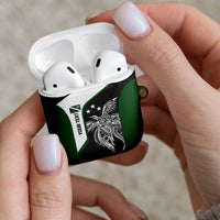 Personalised PNG Western Highlands Province AirPods Case Bird of Paradise Tattoo Flag Motif - Polynesian Pride