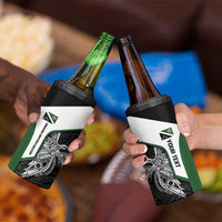 Personalised PNG Western Highlands Province 4 in 1 Can Cooler Tumbler Bird of Paradise Tattoo Flag Motif - Polynesian Pride