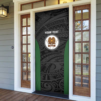 Personalised PNG Western Highlands Province Door Cover Bird of Paradise Tattoo Flag Motif - Polynesian Pride