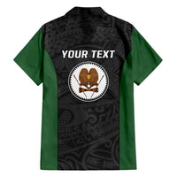 Personalised PNG Western Highlands Province Family Matching Short Sleeve Bodycon Dress and Hawaiian Shirt Bird of Paradise Tattoo Flag Motif LT9 - Polynesian Pride