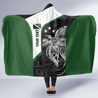 Personalised PNG Western Highlands Province Hooded Blanket Bird of Paradise Tattoo Flag Motif - Polynesian Pride
