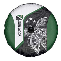 Personalised PNG Western Highlands Province Spare Tire Cover Bird of Paradise Tattoo Flag Motif - Polynesian Pride